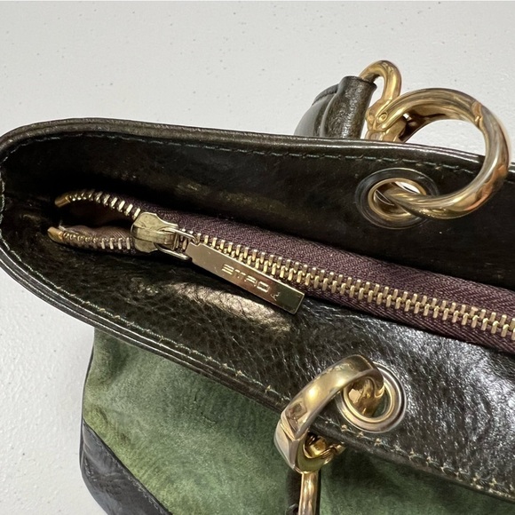 Etro Green Paisley Shoulder Bag - Picture 10 of 16